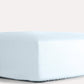 Classic Percale Fitted Sheet - Light Blue - Ocoza