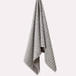 Cotton Ribbed Towel Set - Dark Grey (2 Towels)